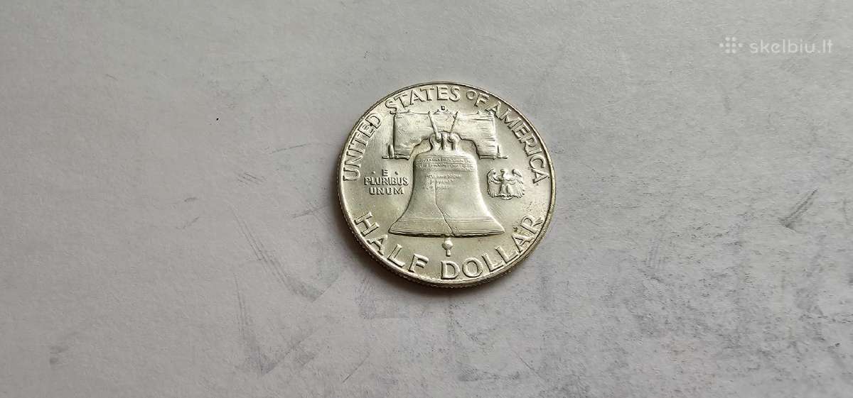 1963 1/2 dolerio Usa Unc - nuotraukos Nr. 2
