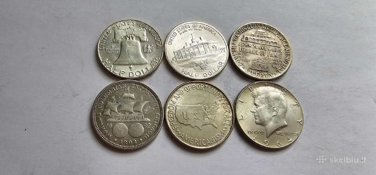 Usa jubiliejiniai 1/2 dolerio 4vnt