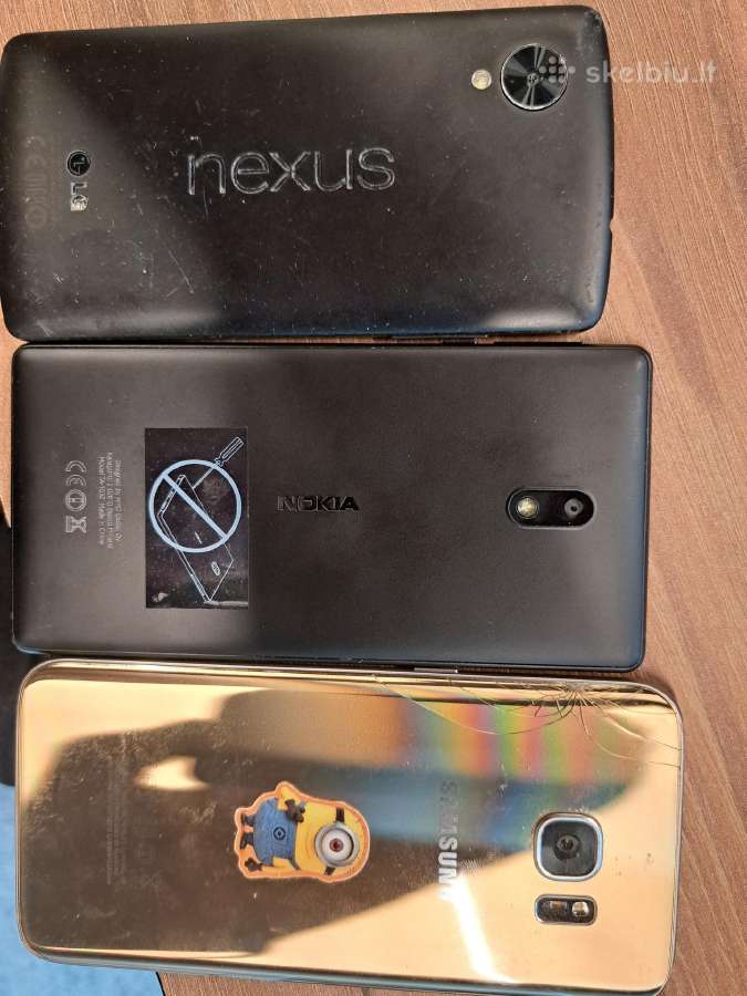 Telefonai LG Nexus, Nokia 3, Galaxy S7 edge - nuotraukos Nr. 2