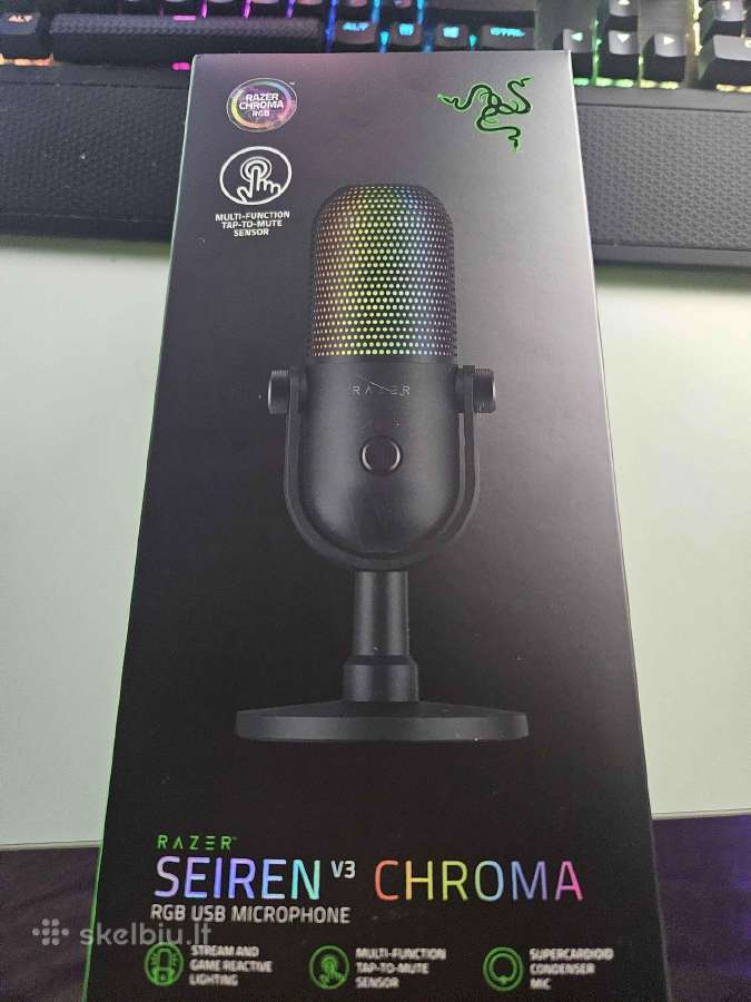 Razer Seiren V3 Chroma Mikrofonas