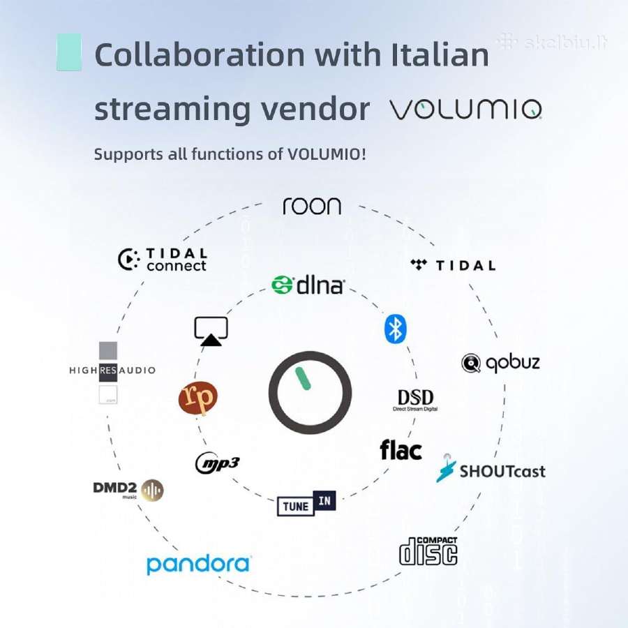Smsl N100 Hi-res Streaming Playe Volumio app - nuotraukos Nr. 2