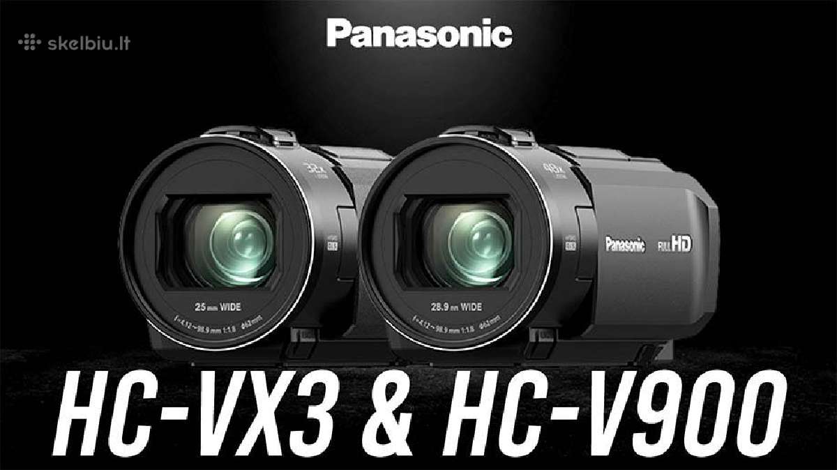 Panasonic Hc-vx3 4k 24x zoom video kamera - nuotraukos Nr. 2