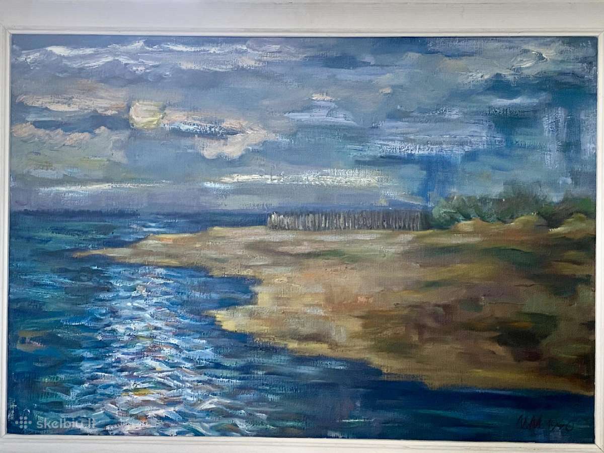 Aliejiniais dažais tapytas paveikslas. 1990 - nuotraukos Nr. 4