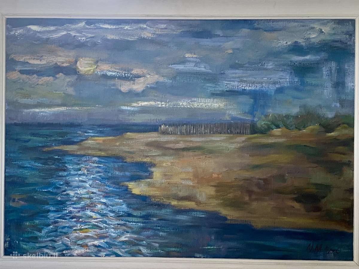 Aliejiniais dažais tapytas paveikslas. 1990 - nuotraukos Nr. 6