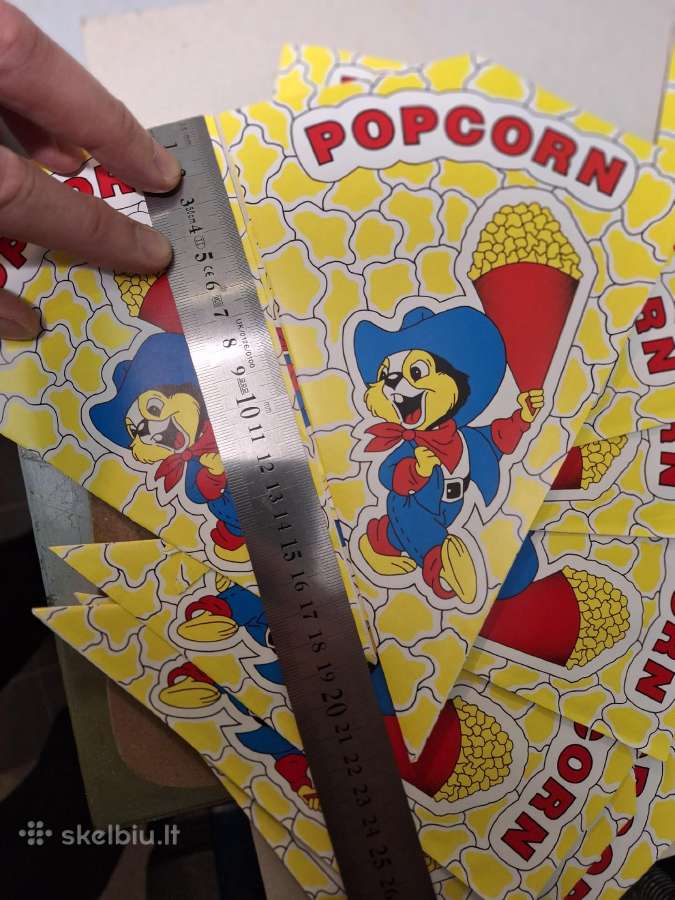 Popcorn maišeliai cukraus vatai pagaliukai - nuotraukos Nr. 6