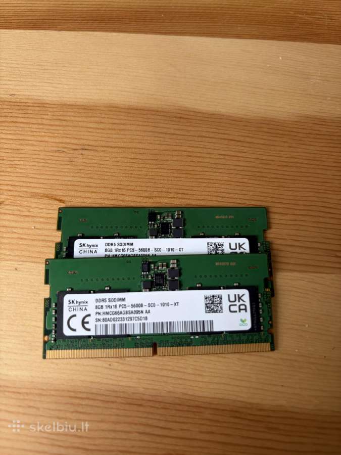 8gb Ddr5 Sodimm (laptop'ui) - nuotraukos Nr. 2