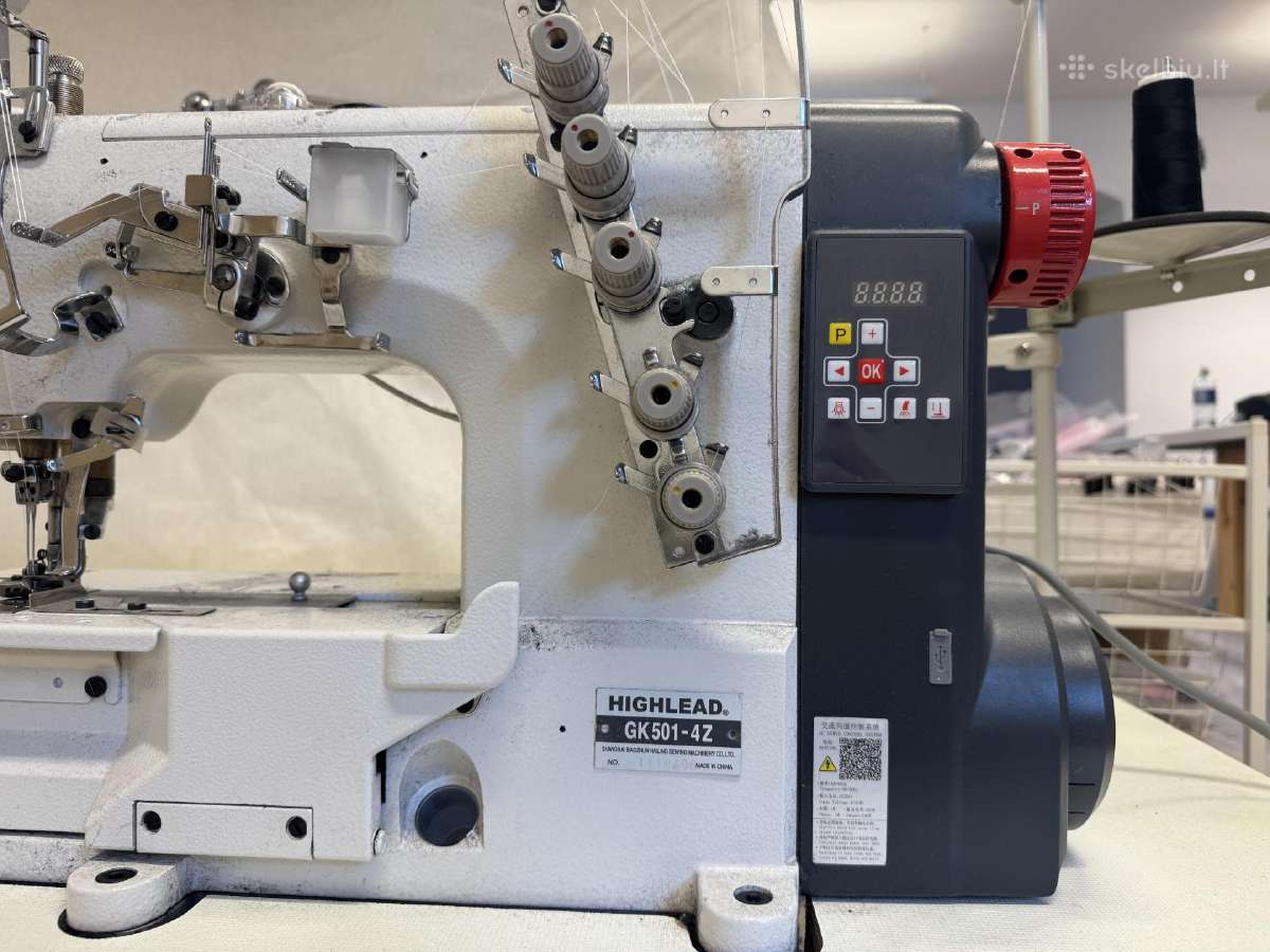 Plokščiasiūlė siuvimo mašina Highlead Gk501-4z - nuotraukos Nr. 4