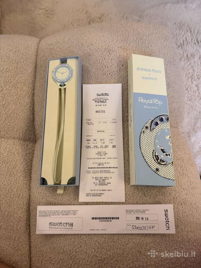 Audemars Piguet & Swatch Blaue Acht laikrodis