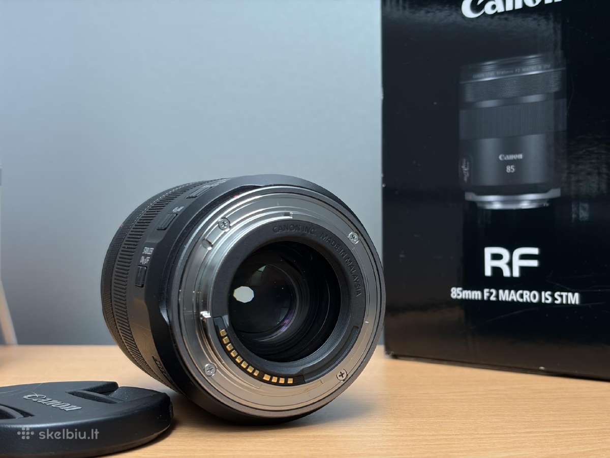Canon Rf 85 f/2 Macro Is Stm + garantija - nuotraukos Nr. 2