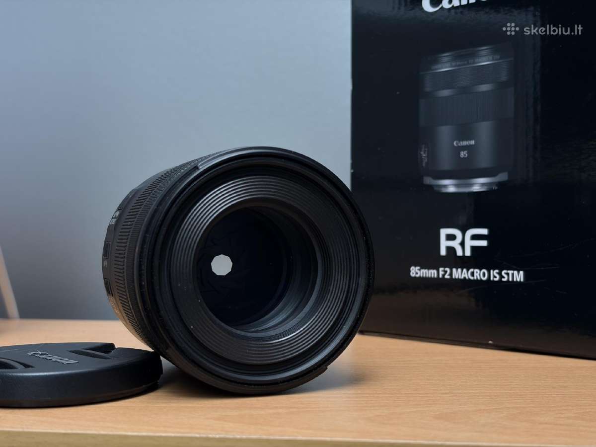 Canon Rf 85 f/2 Macro Is Stm + garantija - nuotraukos Nr. 3