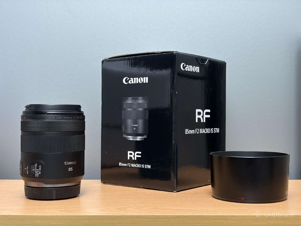 Canon Rf 85 f/2 Macro Is Stm + garantija - nuotraukos Nr. 5