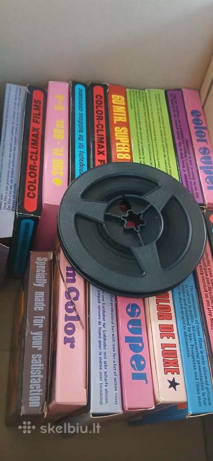 Super 8 kino juostos su filmais