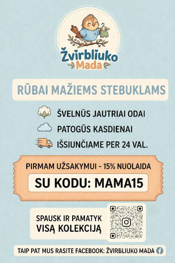 Kūdikių ir vaikų rūbeliai