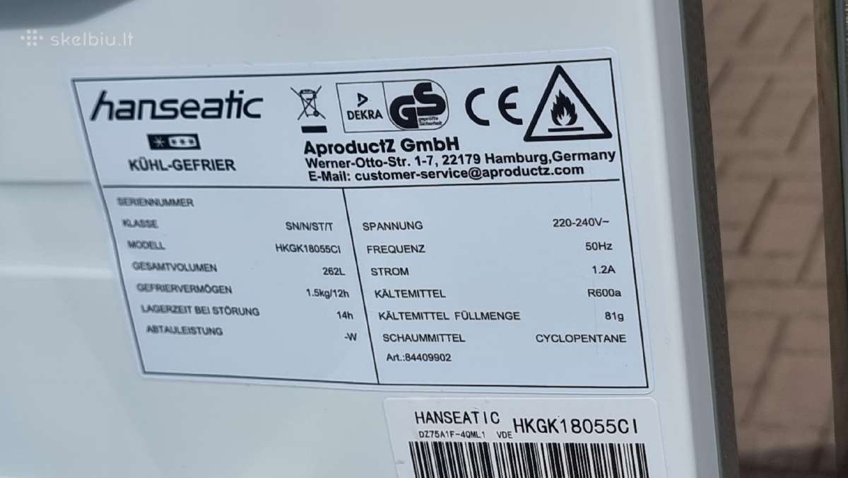 Naujas Hkgk18055ci,aukštis tik 177,3 cm plotis 54, - nuotraukos Nr. 20