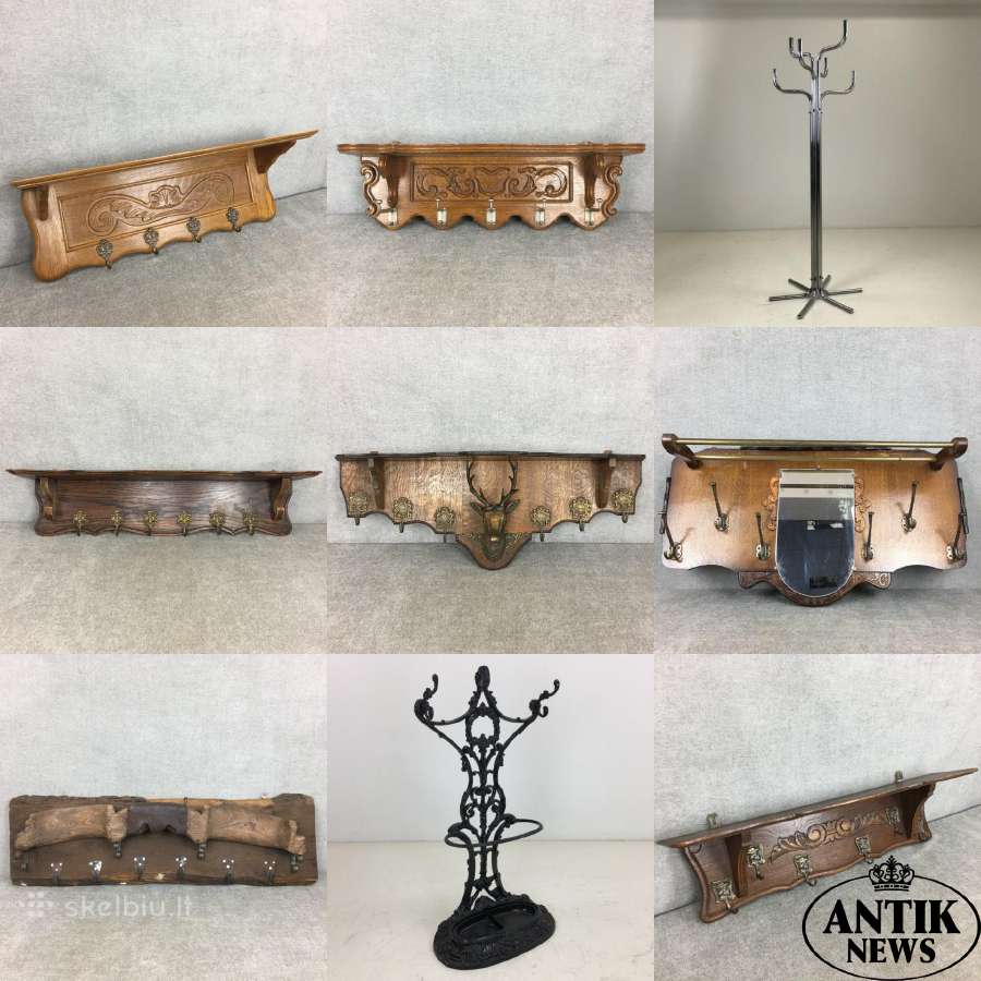 Ąžuolinė, senovinė knygų lentyna - nuotraukos Nr. 22