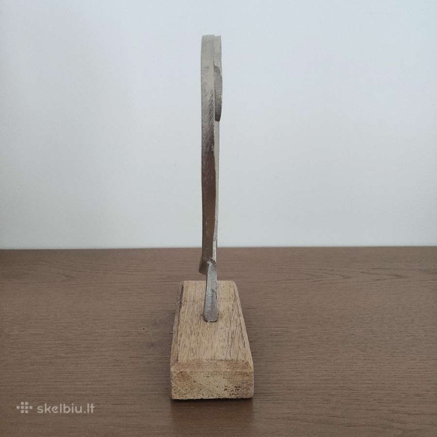 Dekoracija „širdis“ sidabro spalvos iš metalo - nuotraukos Nr. 6