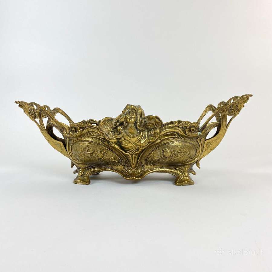 Art nouveau žalvarinis vazonas - nuotraukos Nr. 2