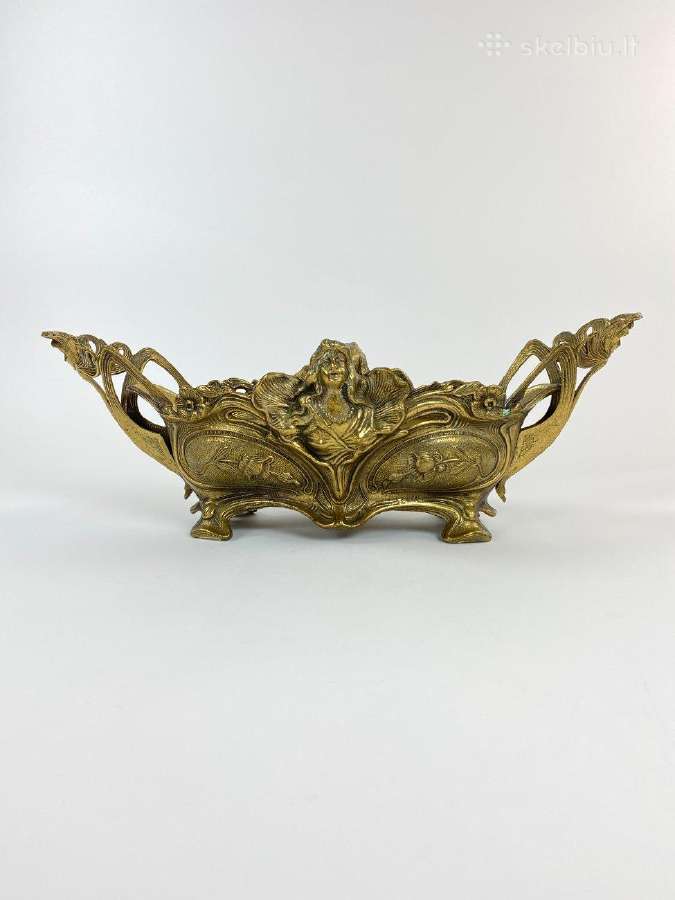 Art nouveau žalvarinis vazonas - nuotraukos Nr. 3