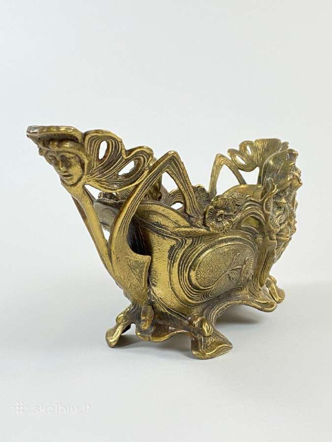Art nouveau žalvarinis vazonas - nuotraukos Nr. 4