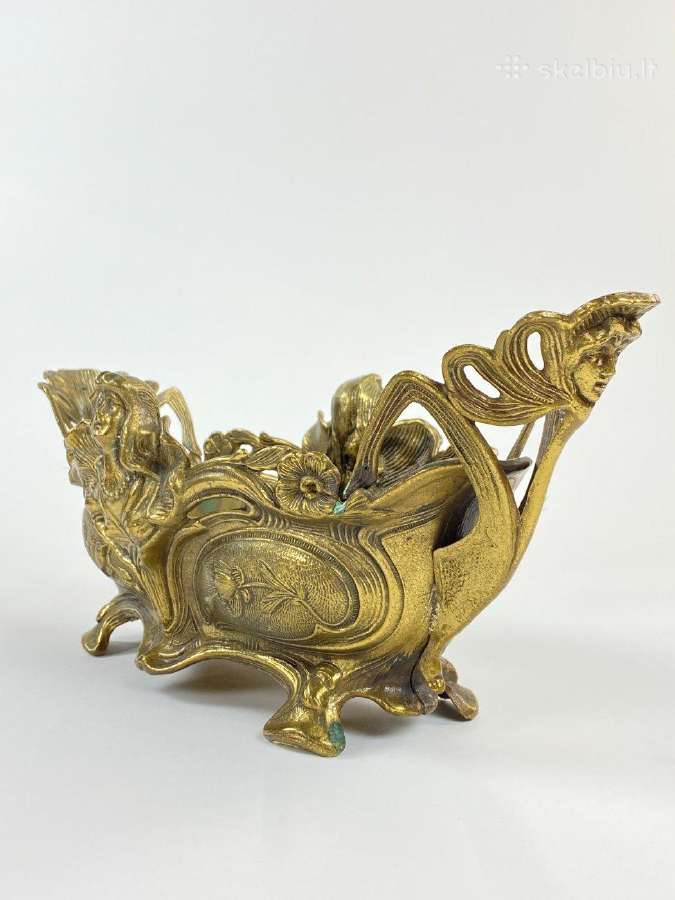 Art nouveau žalvarinis vazonas - nuotraukos Nr. 5