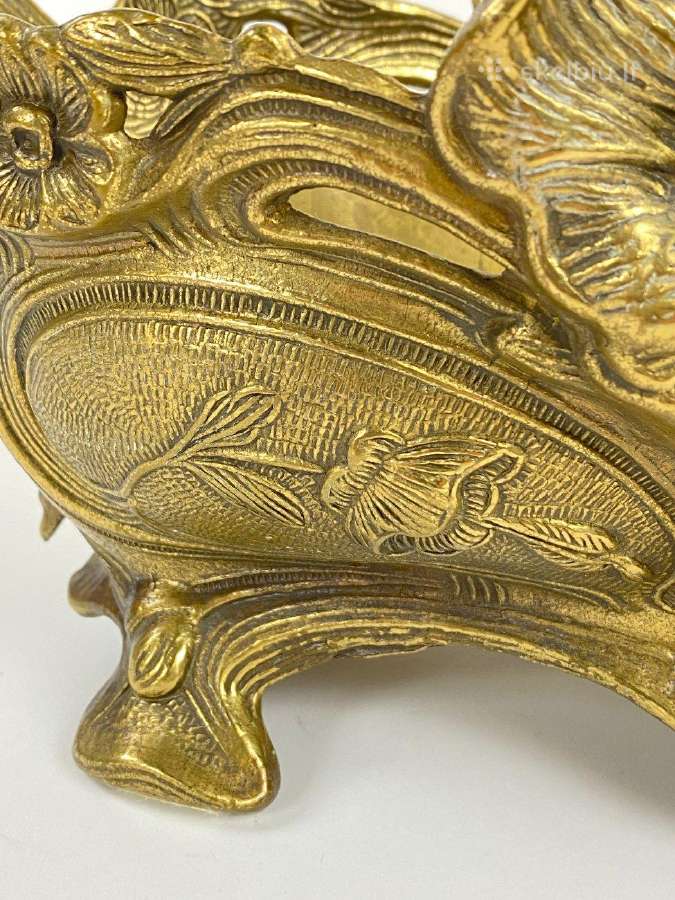 Art nouveau žalvarinis vazonas - nuotraukos Nr. 8