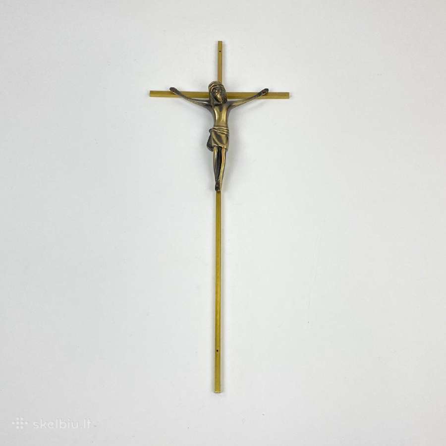 Pakabinamas žalvarinis kryžius - nuotraukos Nr. 2