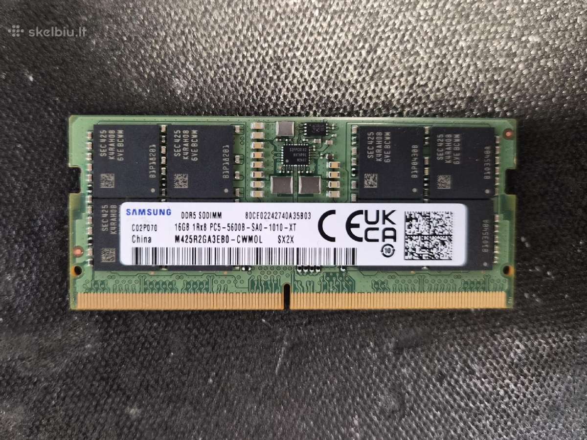 Nauji 16gb Ddr5 5600 Samsung Laptop RAM