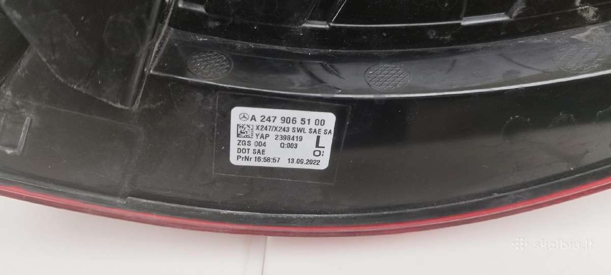 Mercedes-benz Eqb galiniai žibintai - nuotraukos Nr. 4
