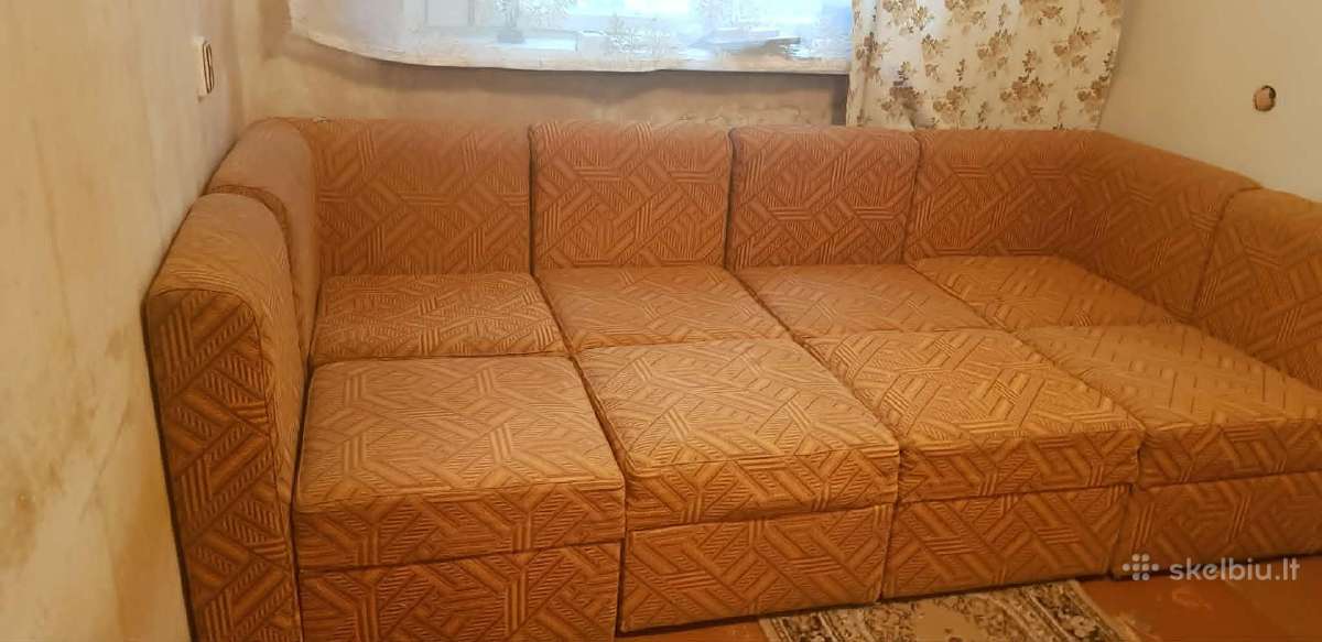 Modulinė sofa iš foteliukų-daiktadėžių
