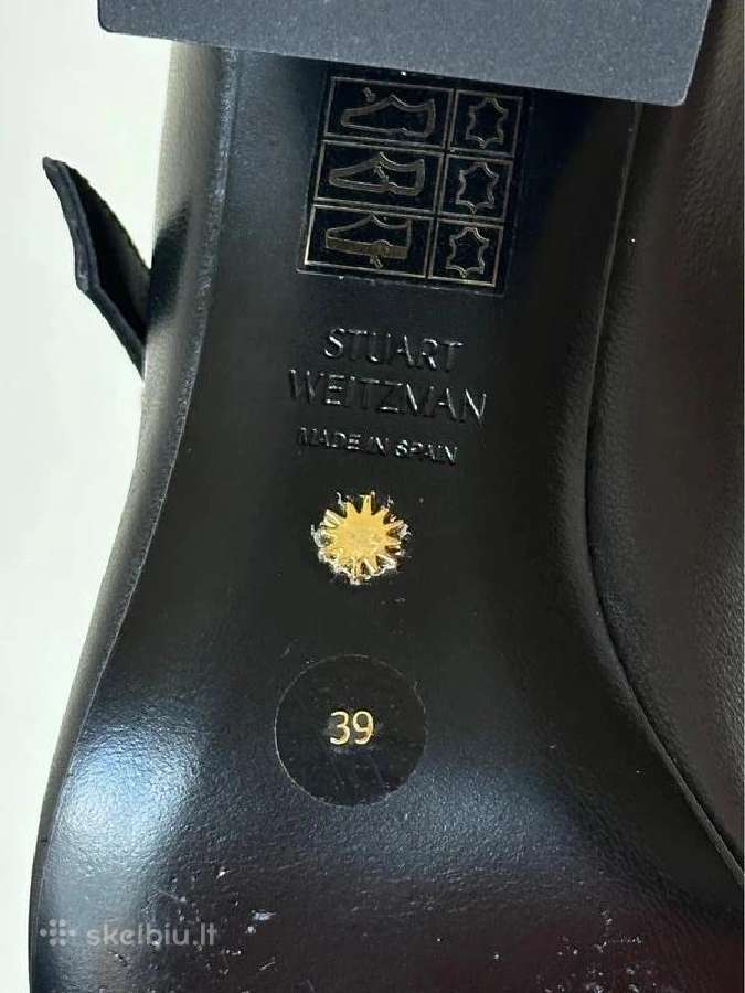 Stuart Weitzman juodi odiniai Mary Jane kulniuka - nuotraukos Nr. 4