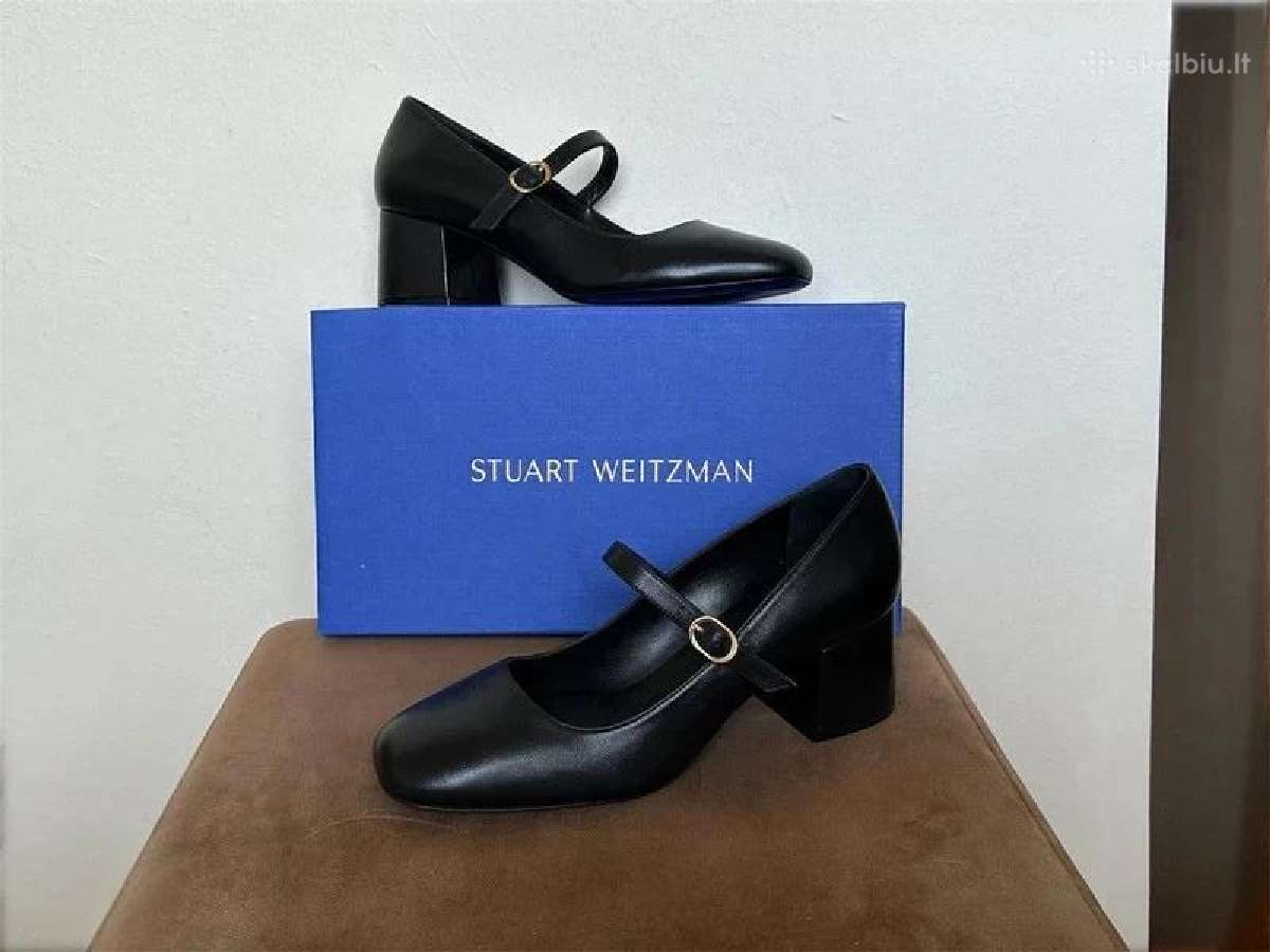 Stuart Weitzman juodi odiniai Mary Jane kulniuka - nuotraukos Nr. 7