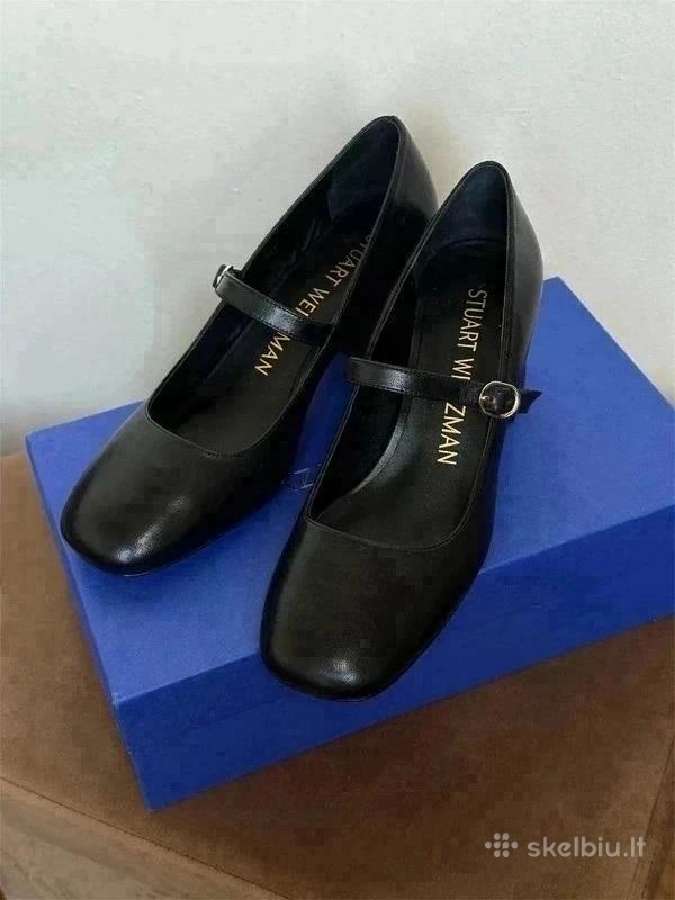 Stuart Weitzman juodi odiniai Mary Jane kulniuka - nuotraukos Nr. 14