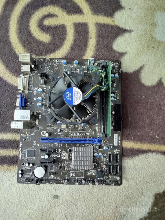 Motininė plokštė Msi h61m-p22