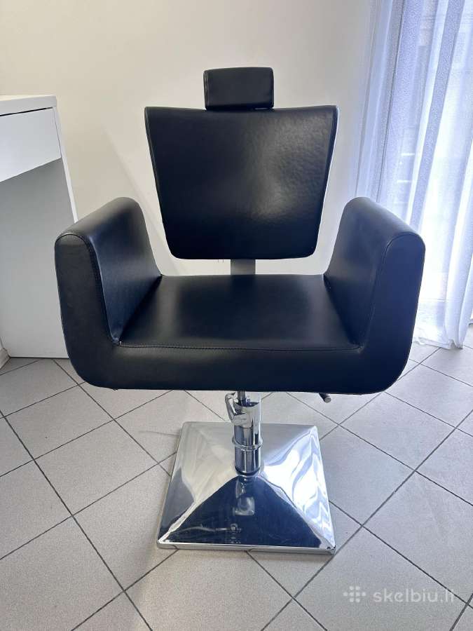Kirpyklos kėdė su atlošimo funkcija