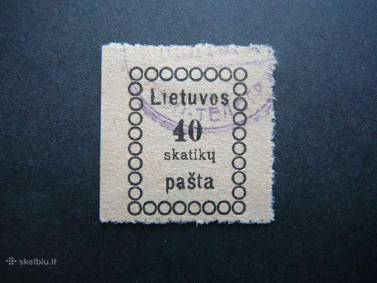 Lietuva 1918 Vilniaus II laida antsp. lit07a