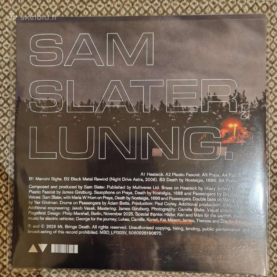 Sam Slater – Lunng / Vinyl Lp - nuotraukos Nr. 2