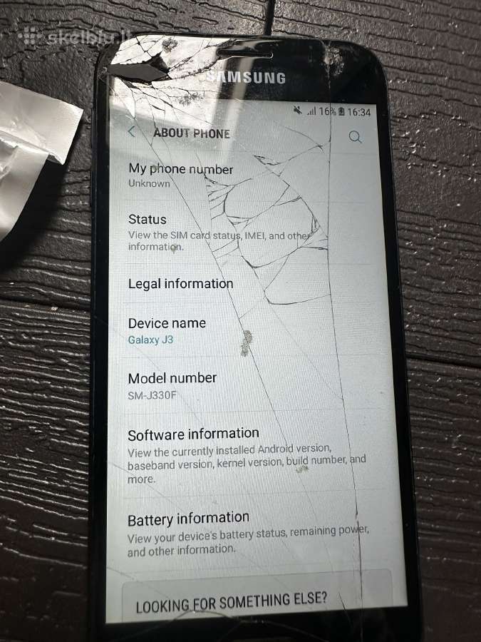 Samsung Galaxy J3 Sm-j330f Black 16gb - nuotraukos Nr. 2