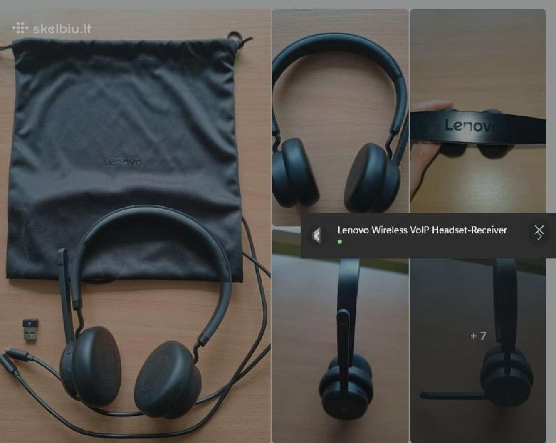 Lenovo Go Wireless Anc headset ausinės su mikrofon - nuotraukos Nr. 12