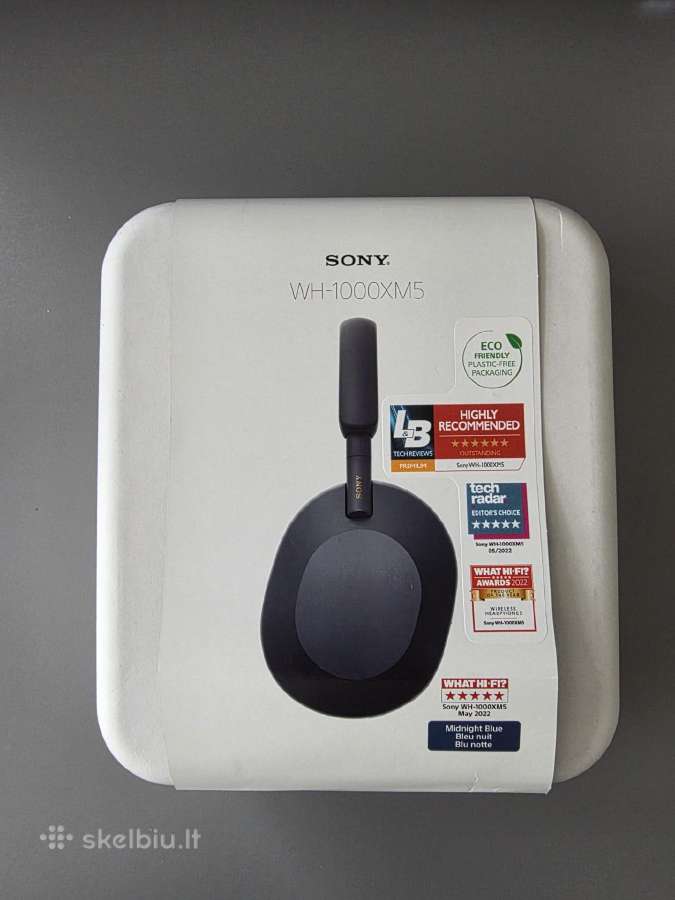 Puikios būklės ausinės Sony Wh-1000xm5