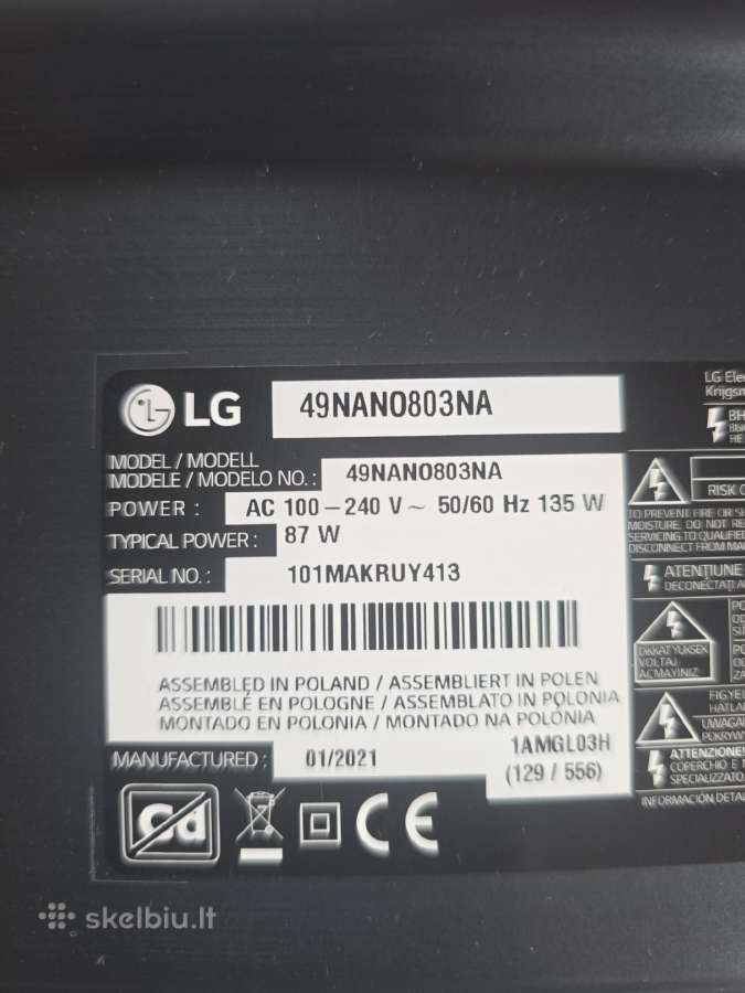 LG 49nano803na 49-inch 4k Nanocell Smart TV - nuotraukos Nr. 2