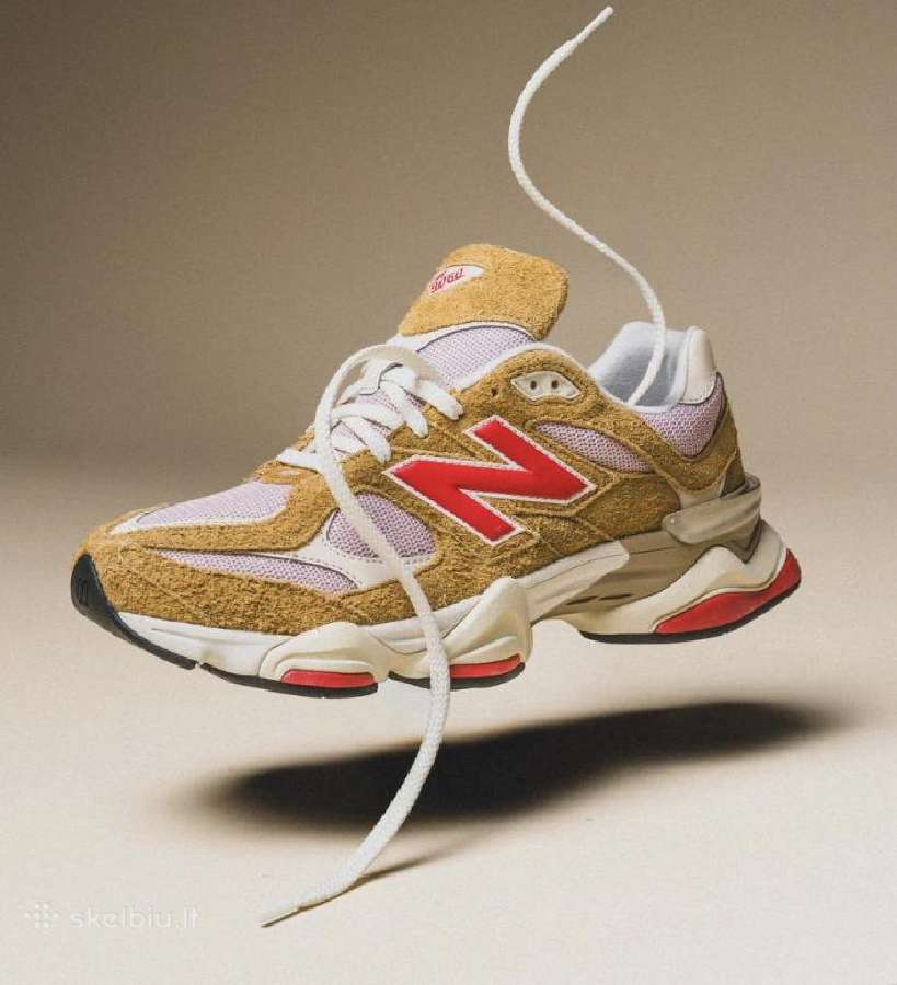 Stilingi nauji New Balance 9060 batai ruda raudona - nuotraukos Nr. 2