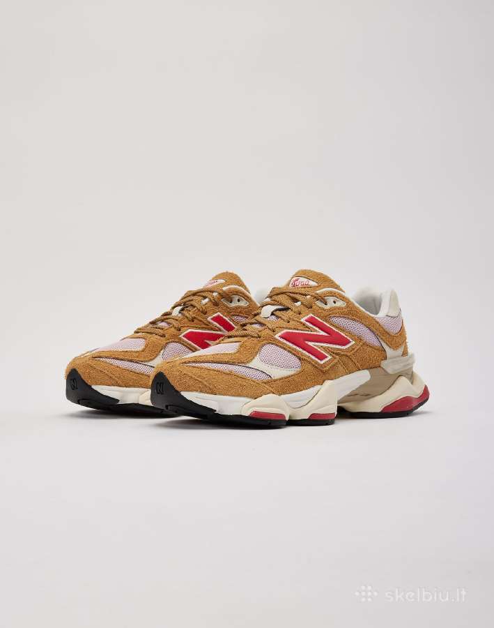 Stilingi nauji New Balance 9060 batai ruda raudona - nuotraukos Nr. 3