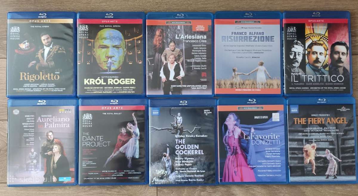 Pasaulinės operos šedevrai Blu Ray diskuose