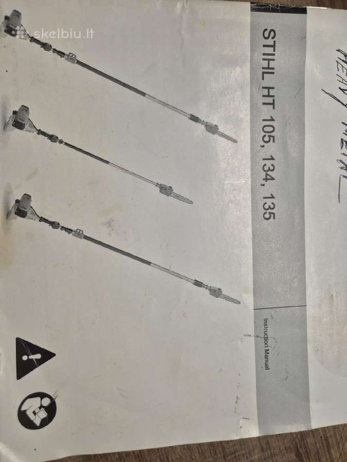 Ht 105 benzininis stiebinis genėtuvas - nuotraukos Nr. 4
