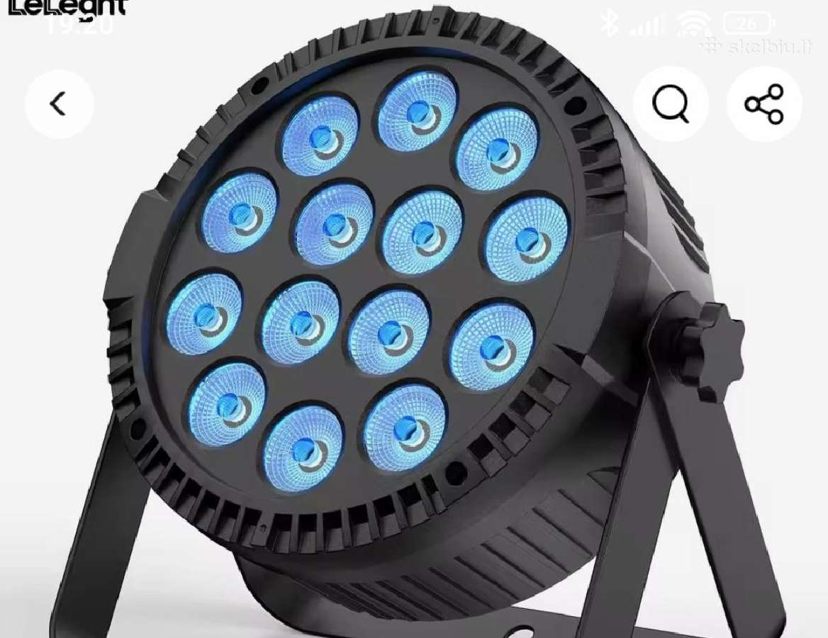 LED apšvietimas, šviesos efektai 8vnt