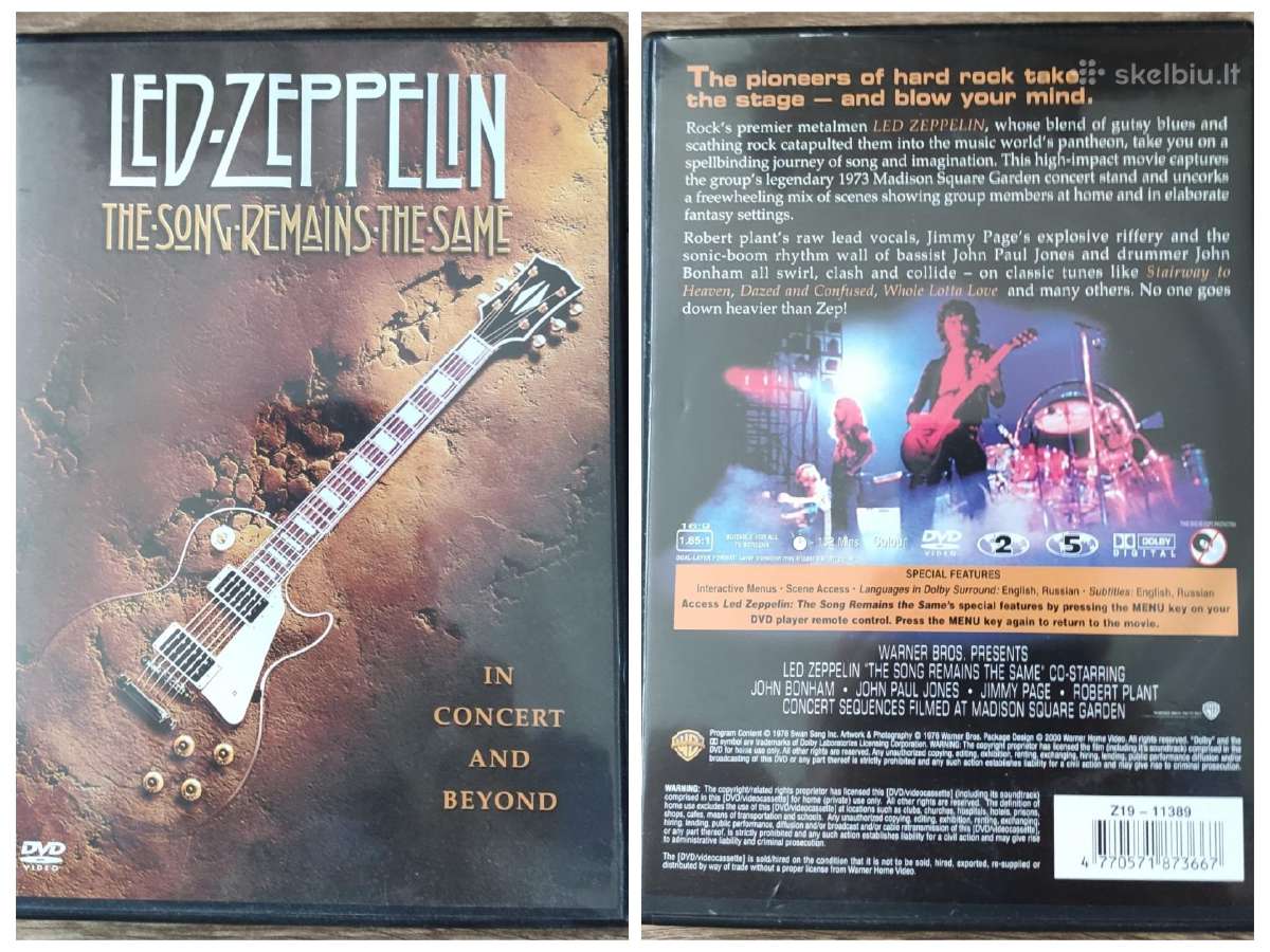 LED Zeppelin The Song Remains The Same Dvd