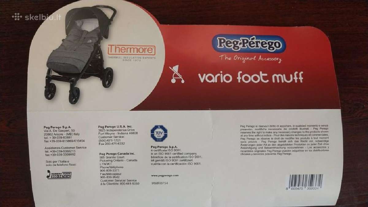 Peg Perego Vario Foot Muff Vokelis Miegmaisis - nuotraukos Nr. 6