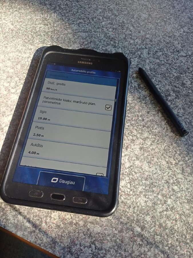 Navigacija Sunkvežimiui planšete samsung tab activ - nuotraukos Nr. 2