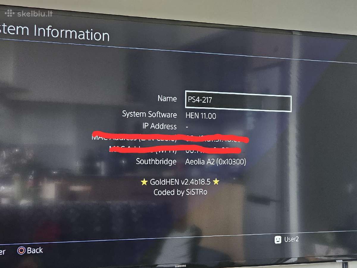 Ps4 1tb su Hen nulaužimu - nuotraukos Nr. 3