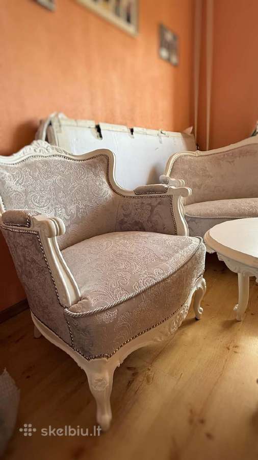 Restauruotas retro stiliaus baldų komplektas - nuotraukos Nr. 7
